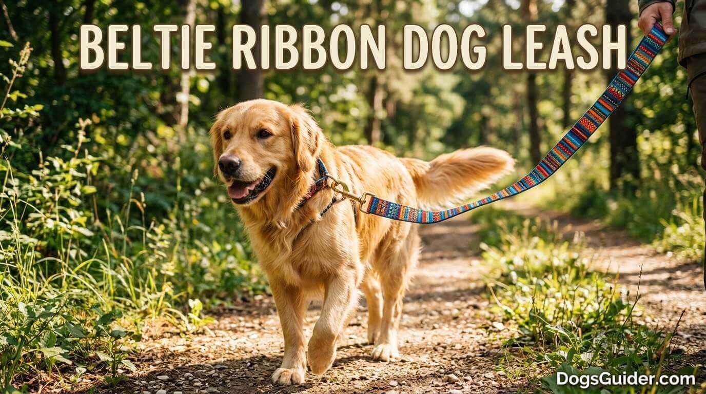 Beltie Ribbon Dog Leash