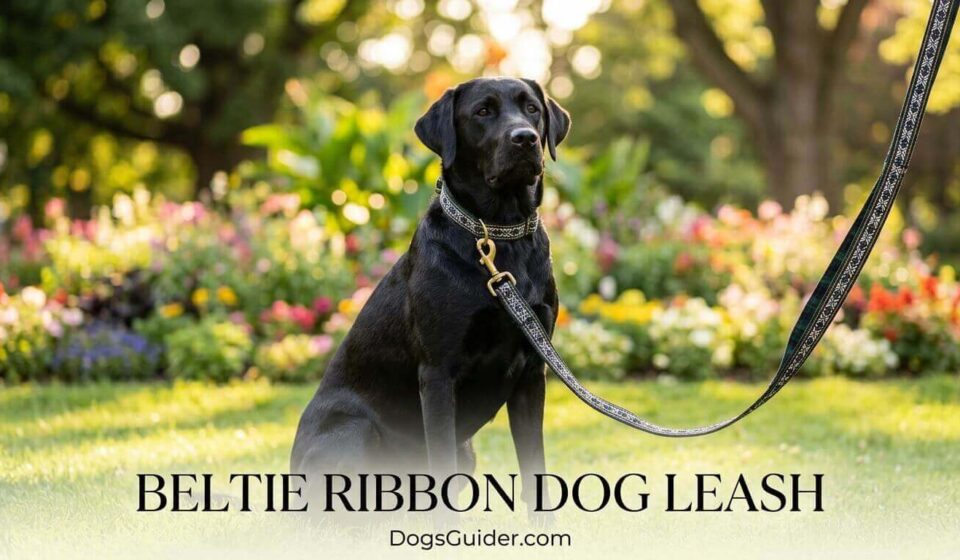 Beltie Ribbon Dog Leash