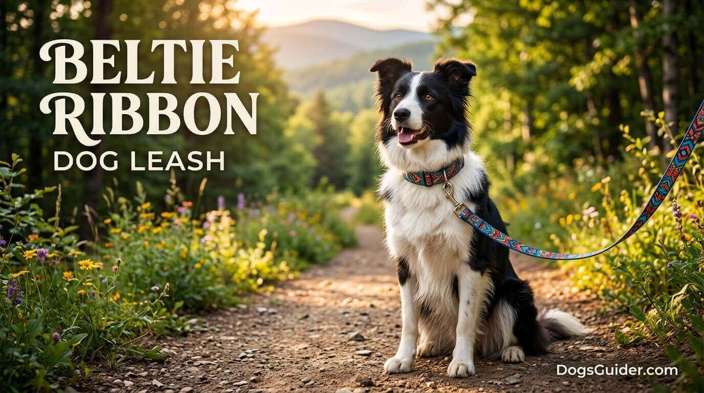 Beltie Ribbon Dog Leash
