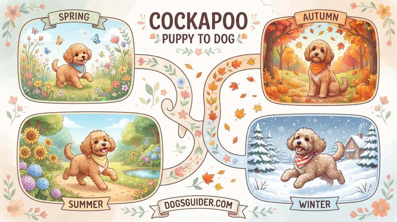 Cockapoo Puppy to Dog