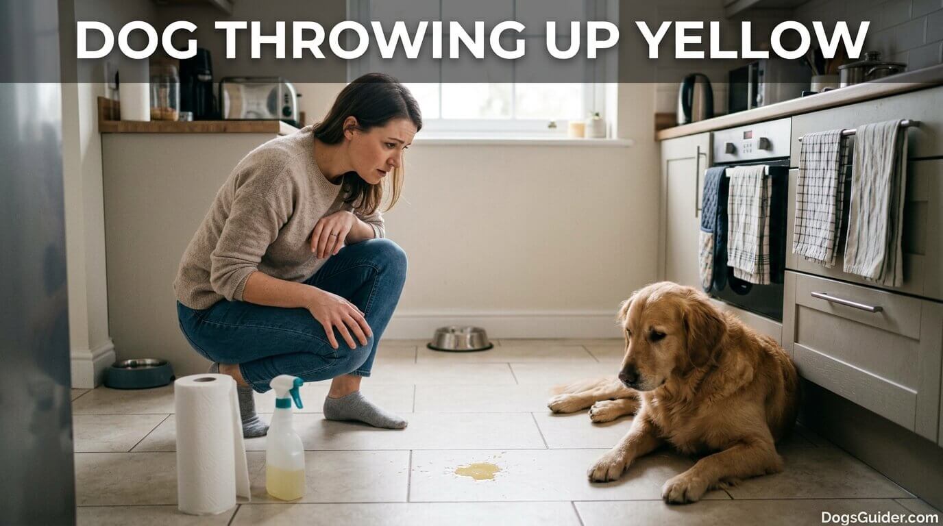 Dog Throwing Up Yellow