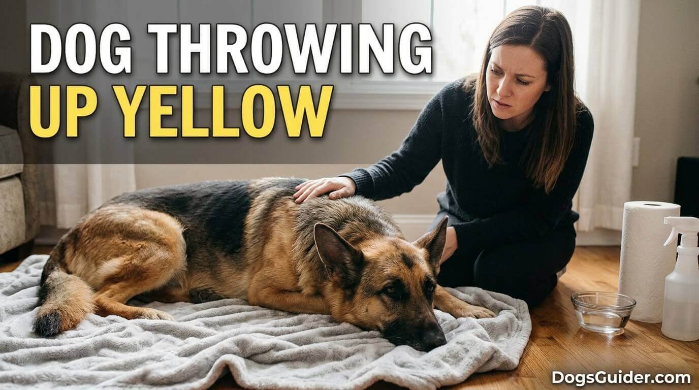 Dog Throwing Up Yellow