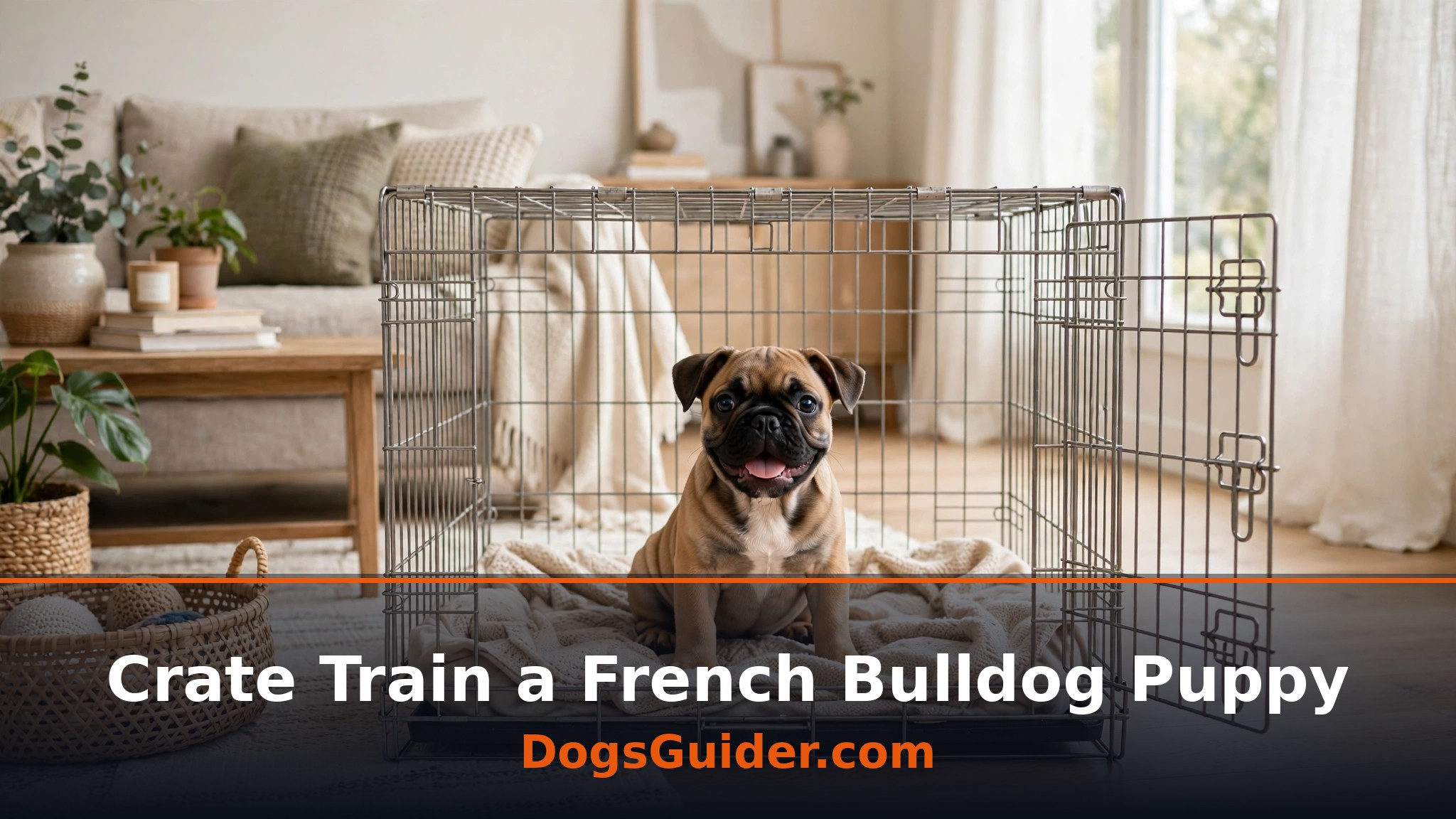 how to crate train a french bulldog puppy