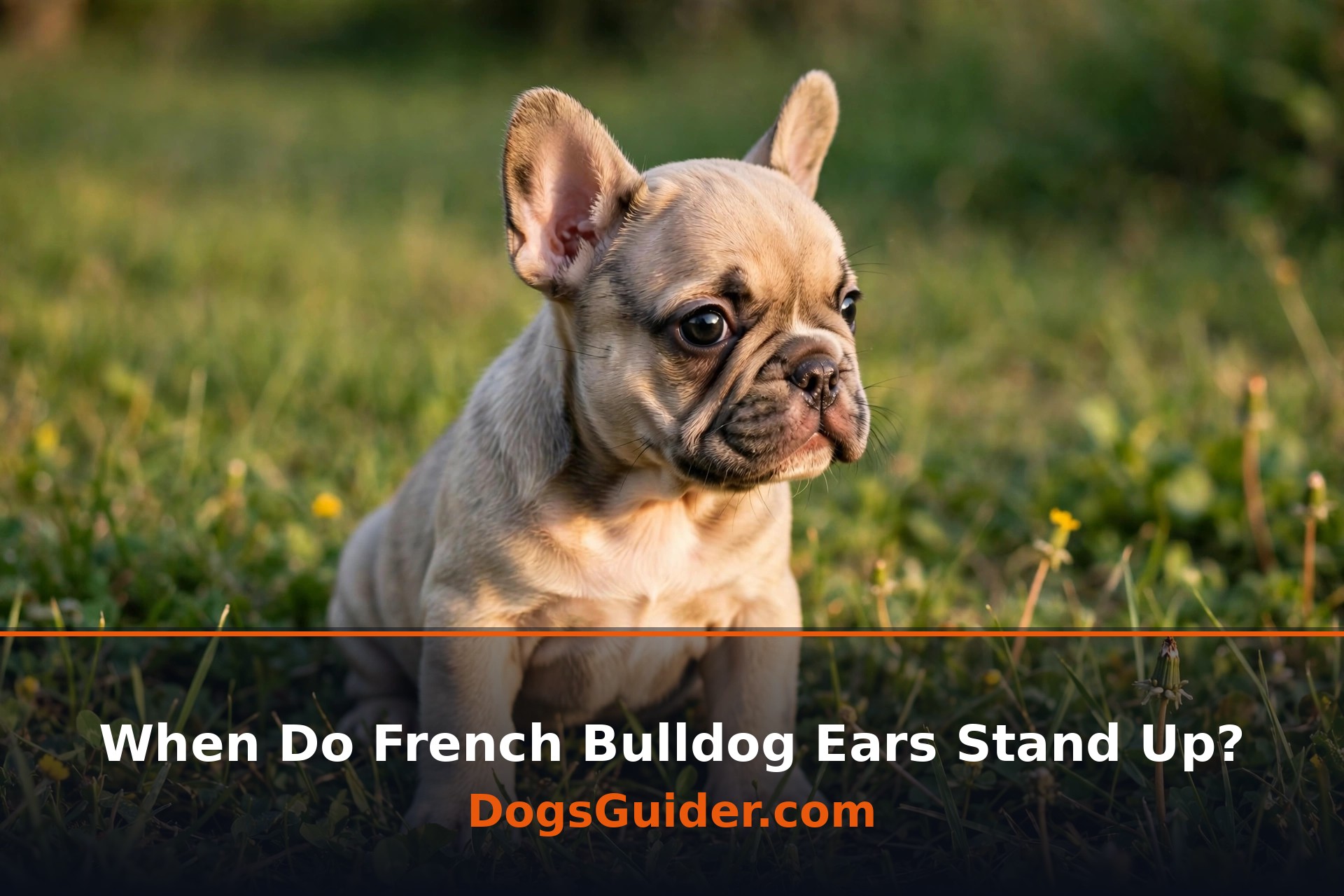 when do french bulldog ears stand up