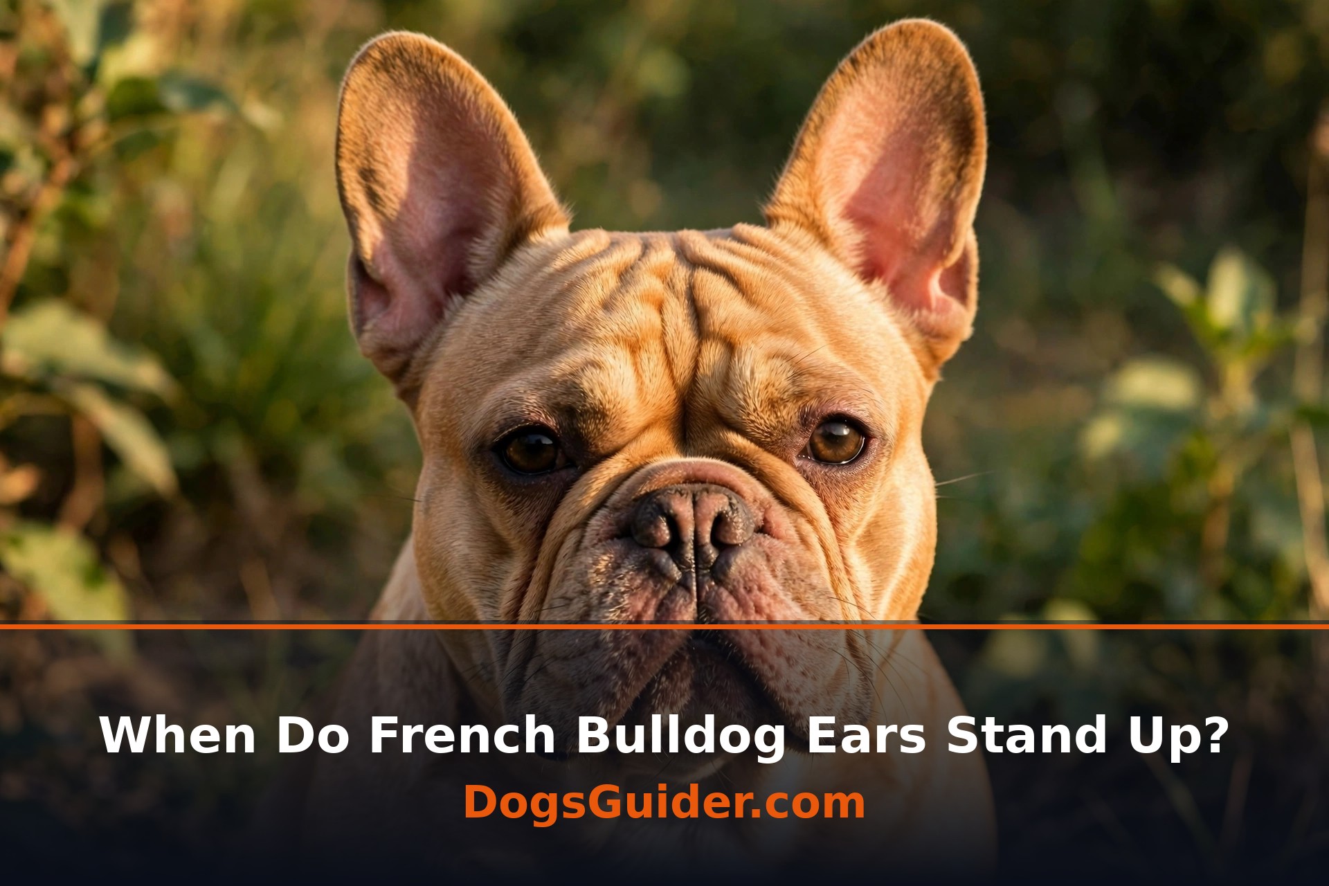 when do french bulldog ears stand up