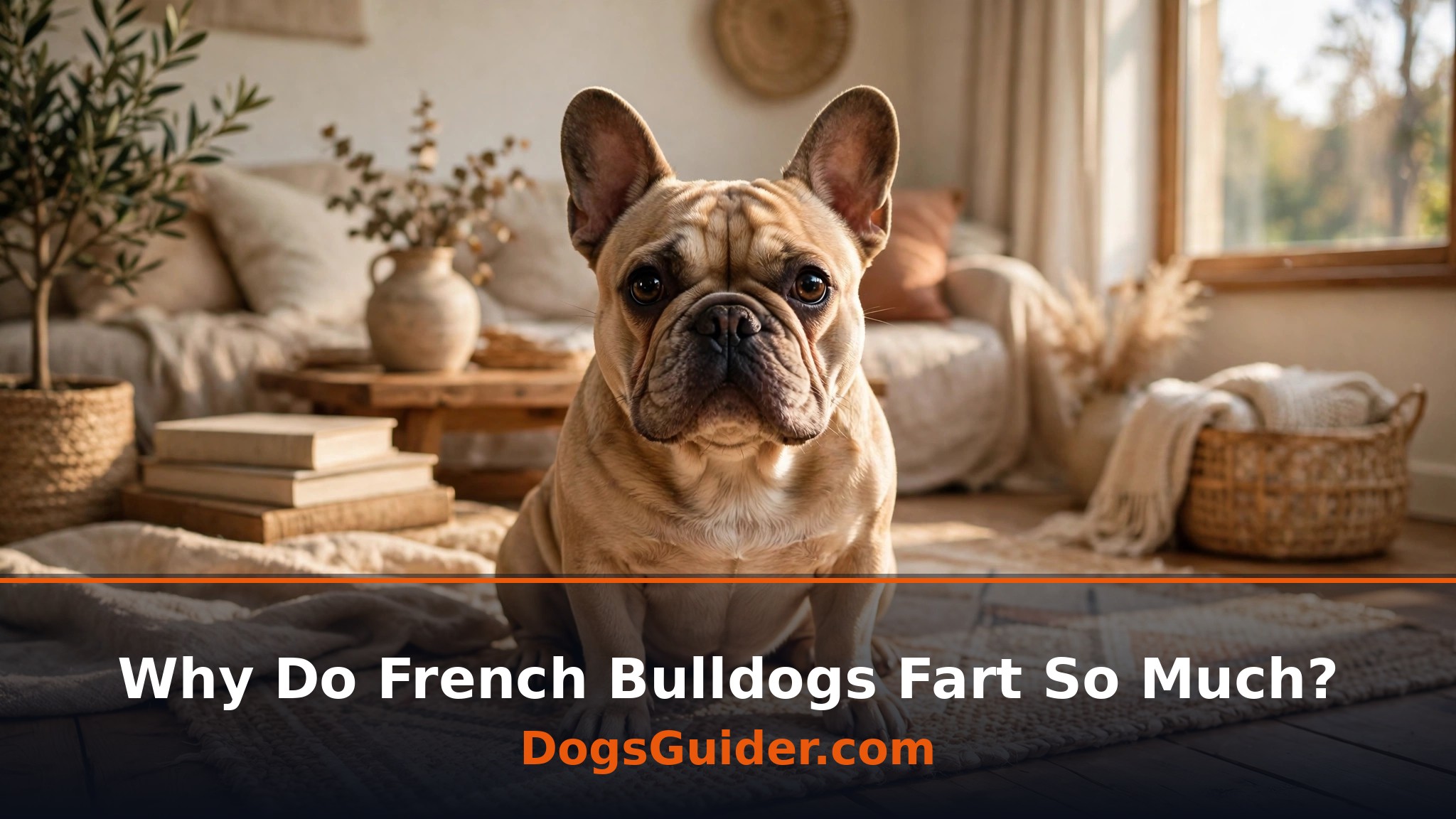 french bulldog sitting on a rug in a living room