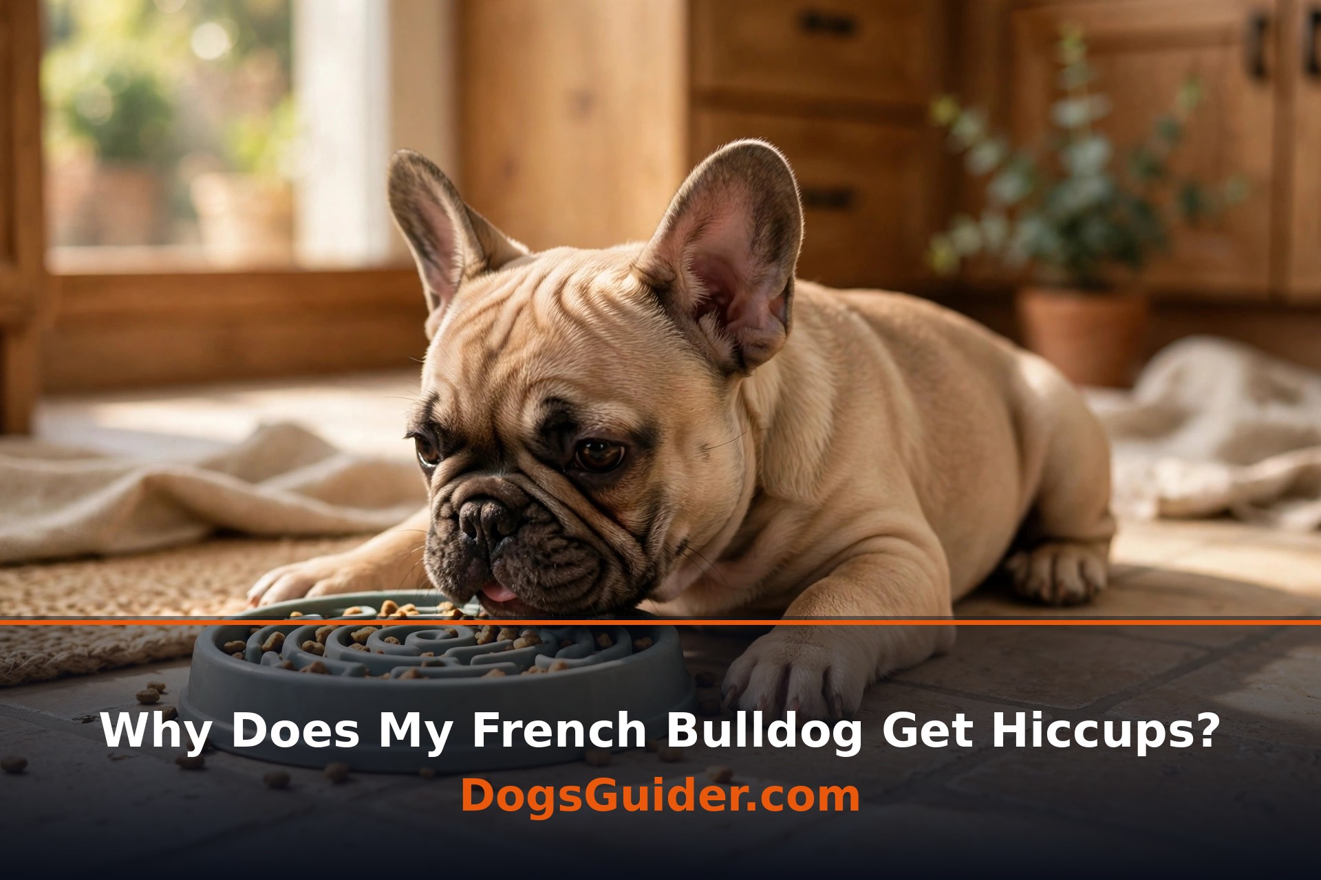 French Bulldog puppy with hiccups