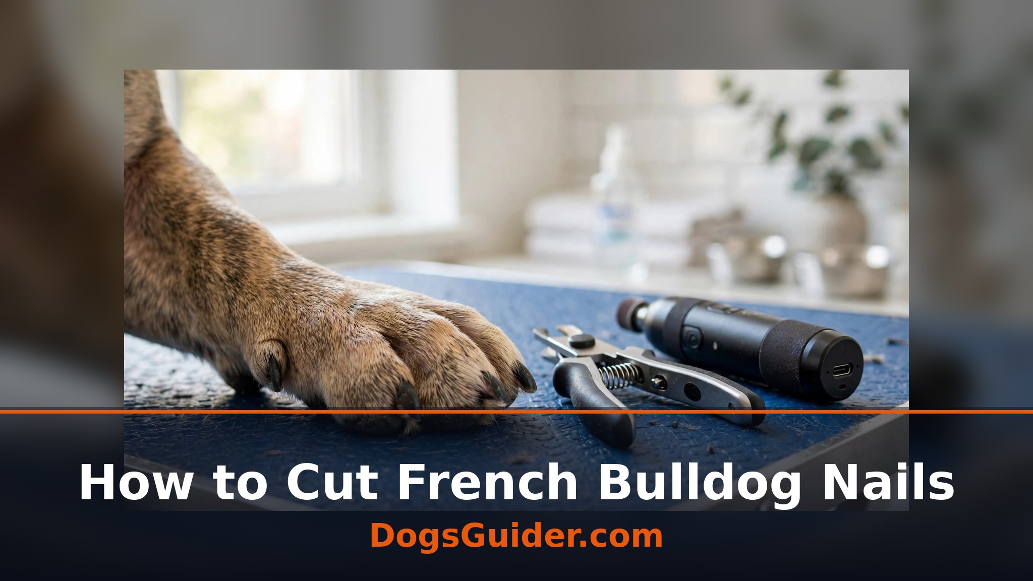 how to cut french bulldog nails