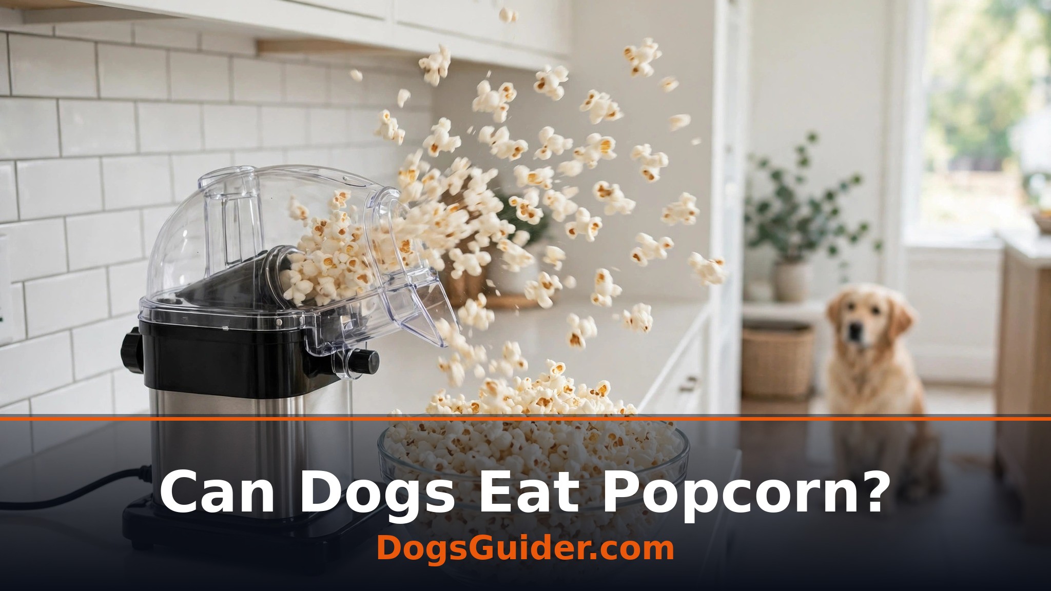 plain air-popped popcorn for dogs