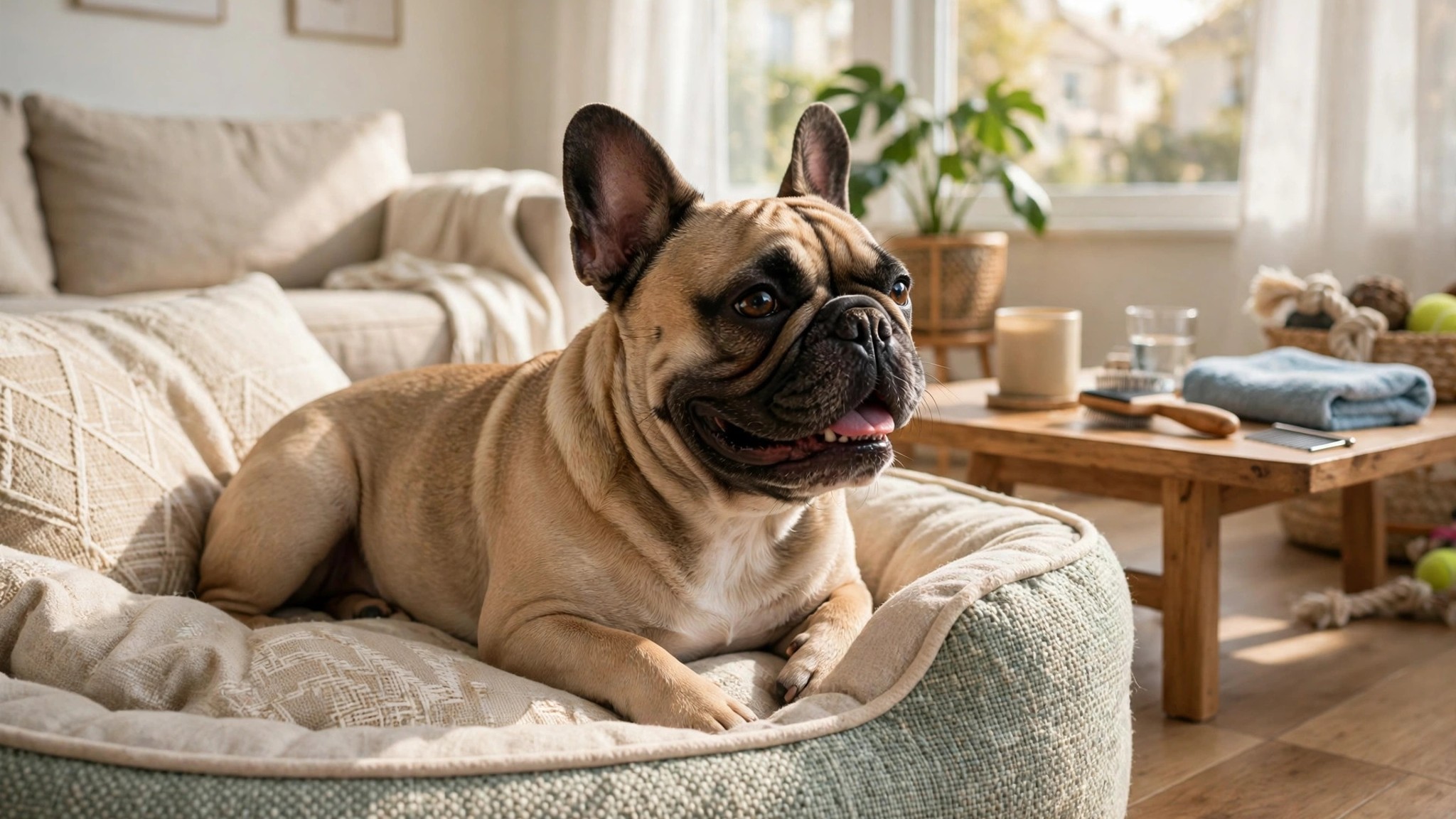 French Bulldog tail pocket cleaning supplies and routine