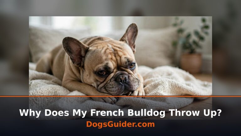 why does my french bulldog throw up